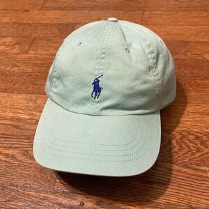 Classic RL POLO Pony strapback cap light green